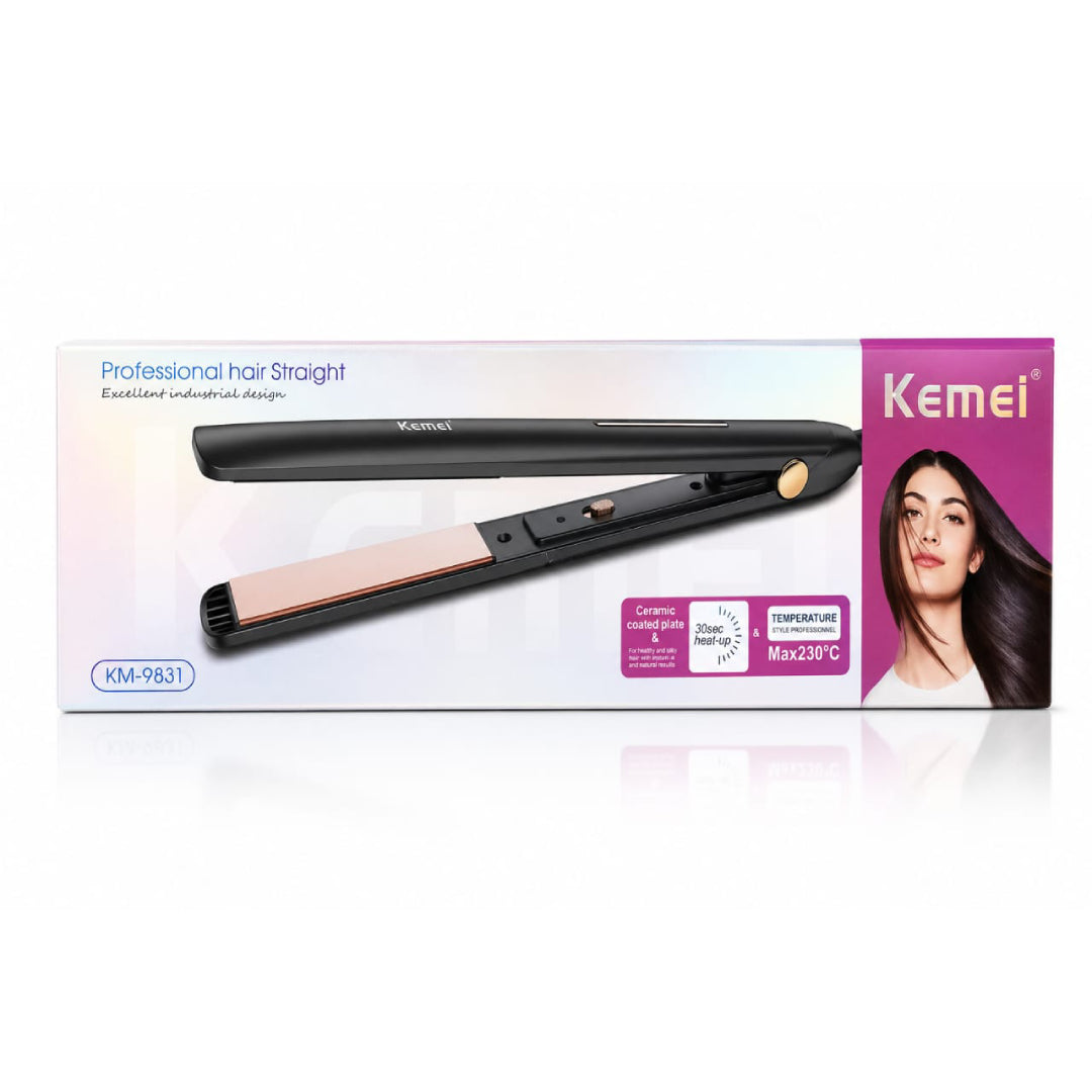 Kemei KM-9832 Lisseur à cheveux - Température Max 230°C - Plaques en céramique