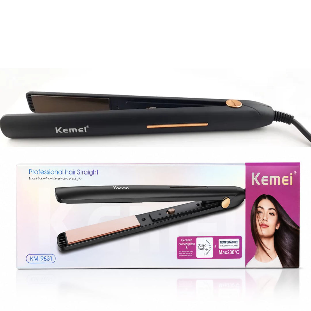 Kemei KM-9832 Lisseur à cheveux - Température Max 230°C - Plaques en céramique