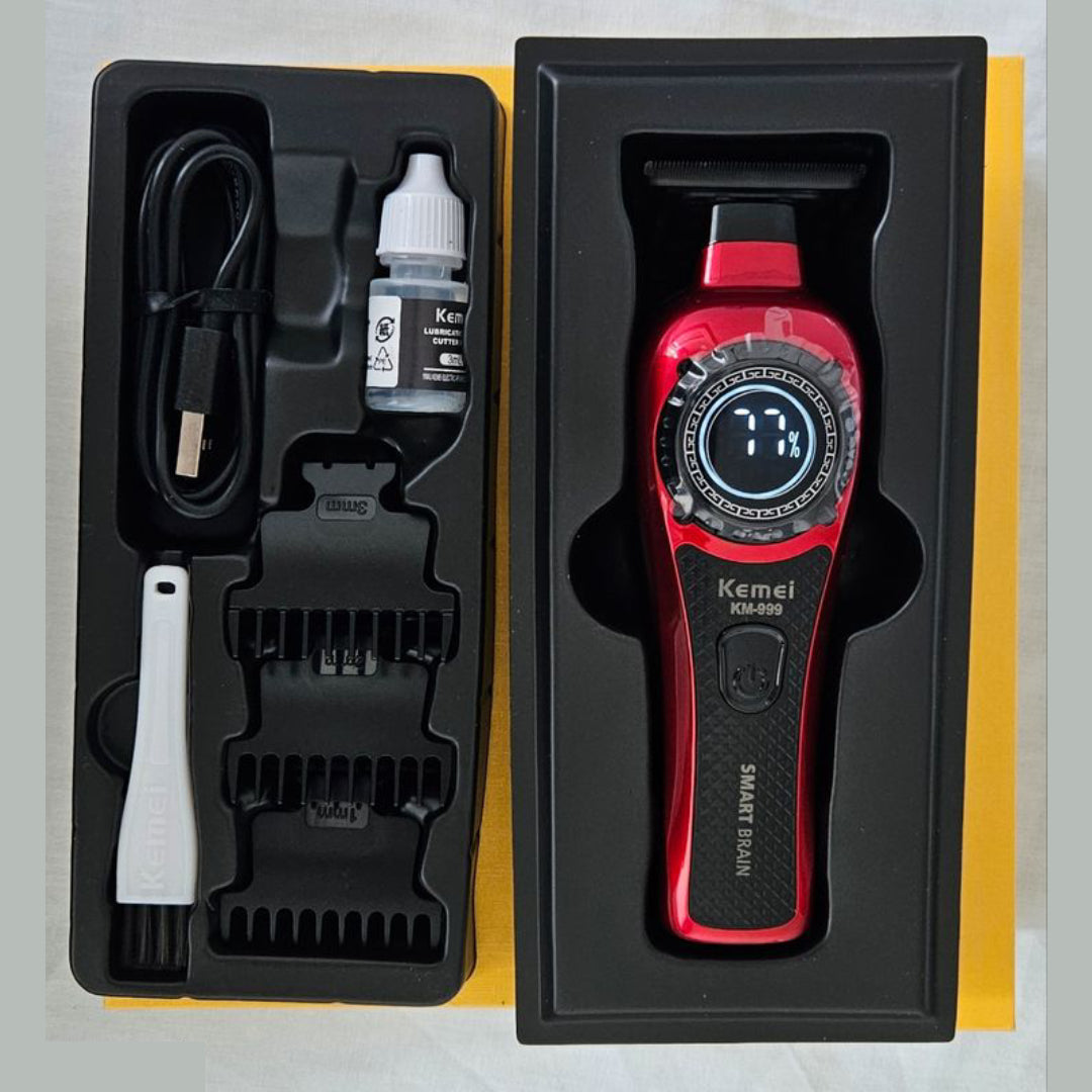 Kemei KM-999 Tondeuse Pro LED USB 7000RPM 1500mAh