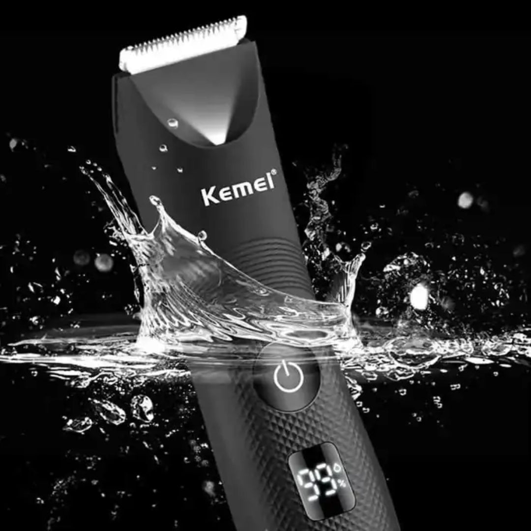 Kemei KM-1840 Tondeuse Rechargeable avec Écran LED