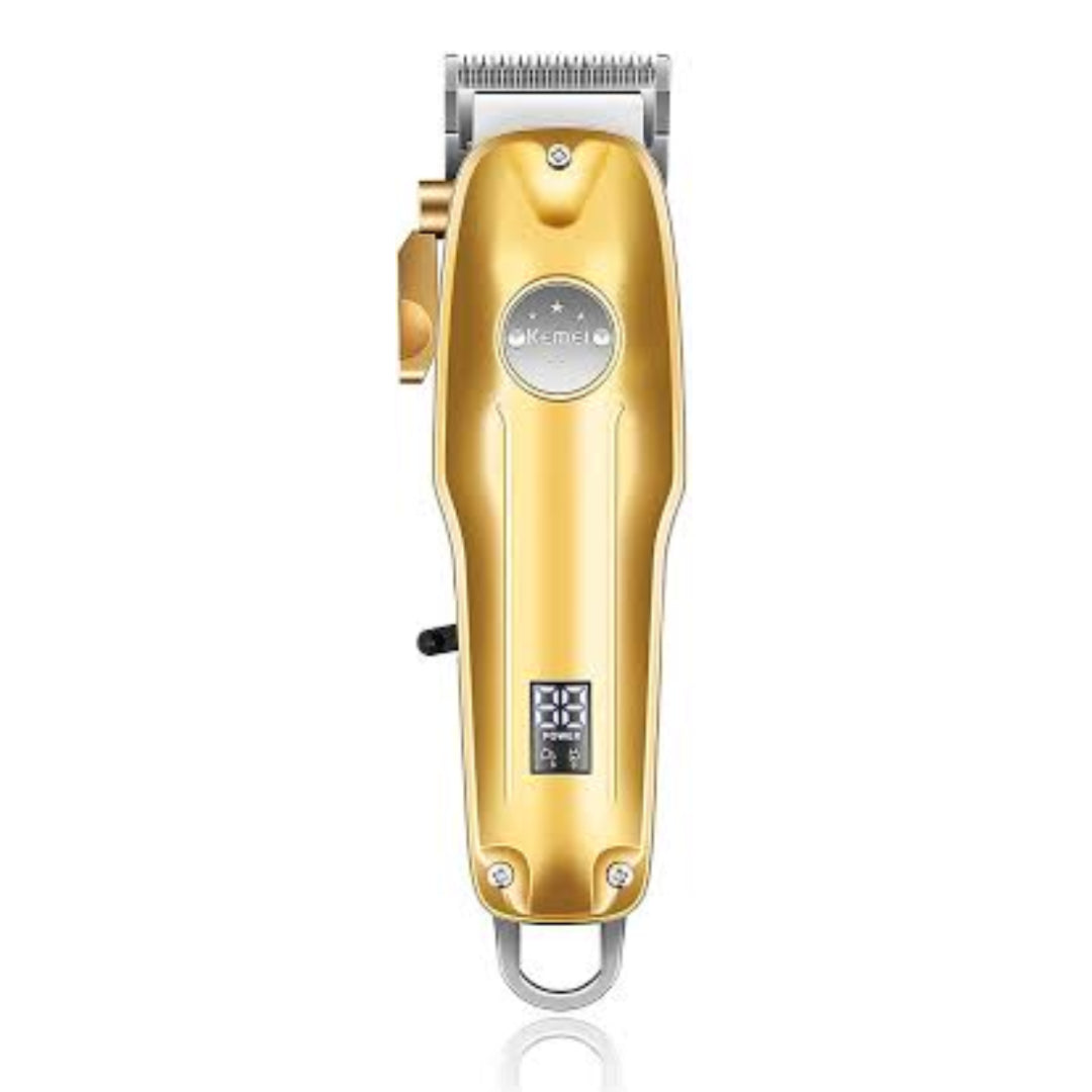 Kemei KM-1986 Tondeuse à cheveux professionnelle sans fil rechargeable silencieuse