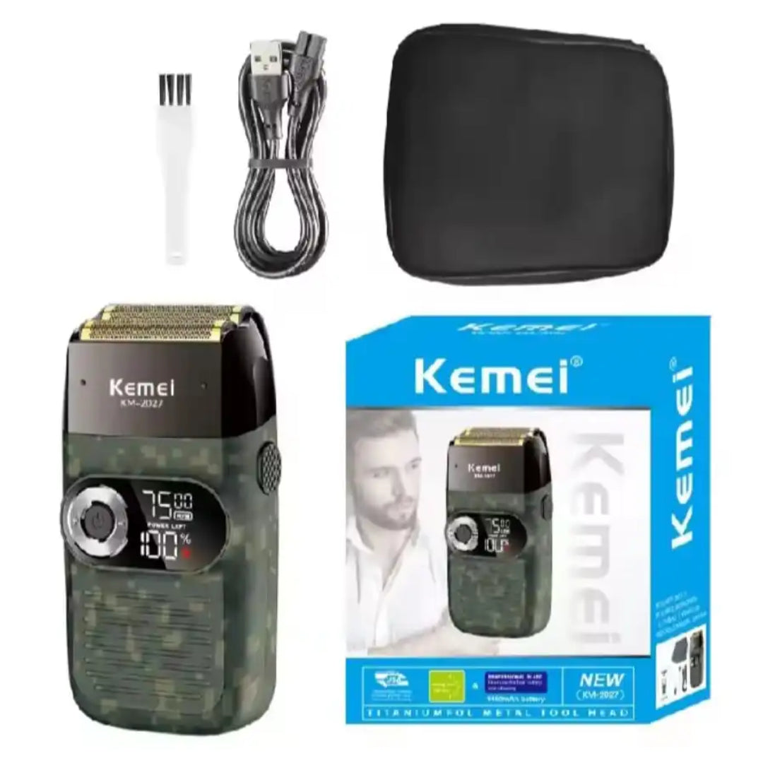 Kemei KM-2027 - Tondeuse Rasoir électrique rechargeable des hommes, Coupe-barbe