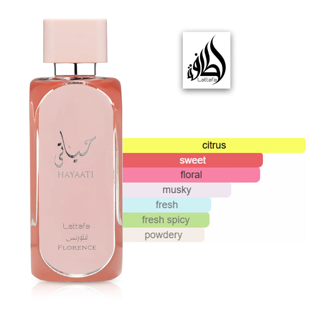 HAYAATI FLORENCE EAU DE PARFUM LATTAFA Pour Femme - 100ml