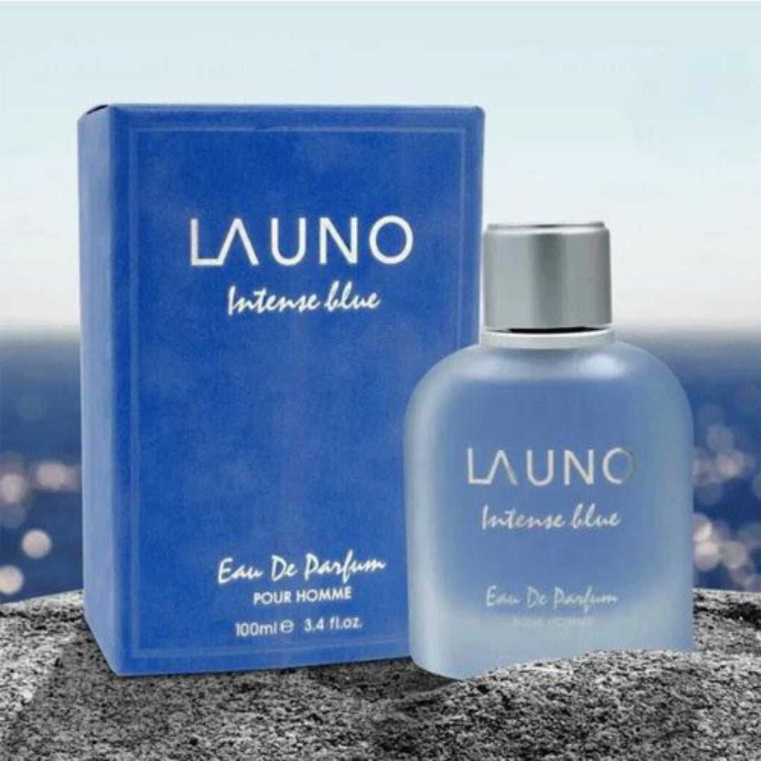LA UNO Intense Blue Eau De Parfum Fragrance World Pour Homme – 100ml