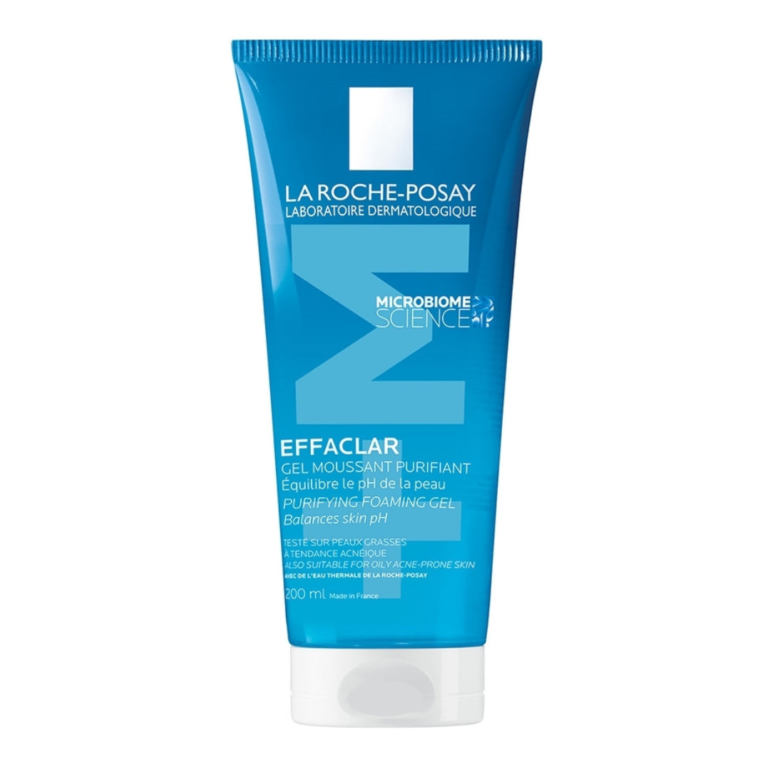 La Roche-Posay Effaclar Gel Moussant Purifiant Nettoyant Peaux Grasses à tendance acnéique | 200ML