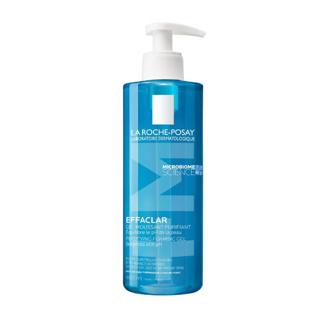 La Roche-Posay Effaclar +M Gel Moussant Purifiant Nettoyant Peaux Grasses à tendance acnéique | 400ML