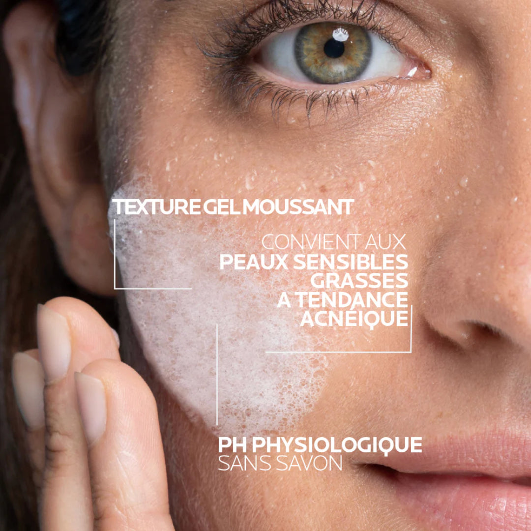 La Roche-Posay Effaclar +M Gel Moussant Purifiant Nettoyant Peaux Grasses à tendance acnéique | 400ML