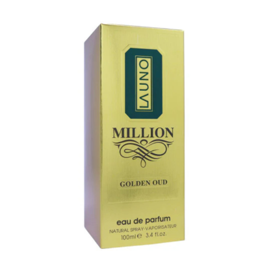 La Uno Million Golden Oud de Fragrance World Pour Homme – 100ml