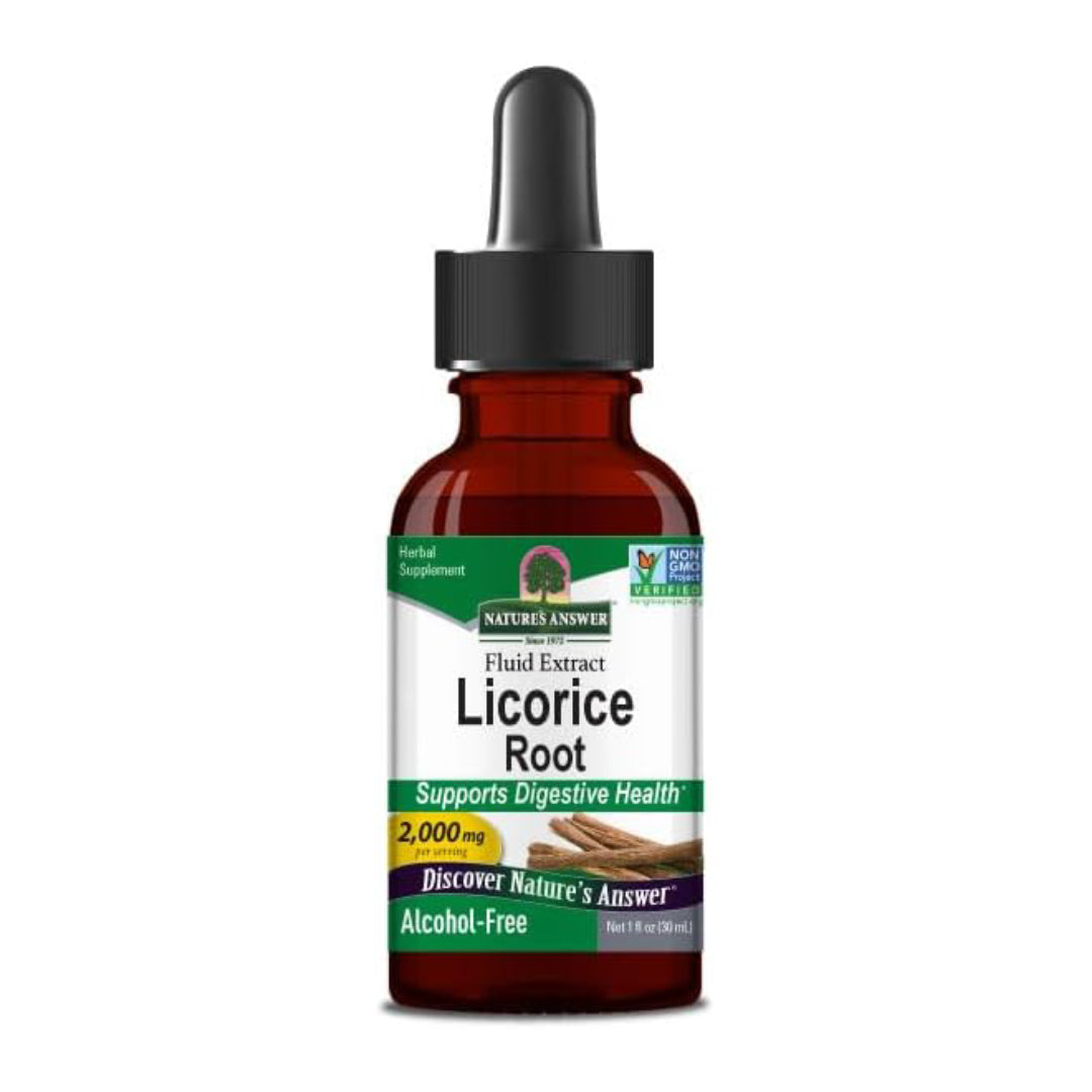 Licorice Root, Racine de réglisse, Extrait liquide, Sans alcool, 2000 mg, 30 ml