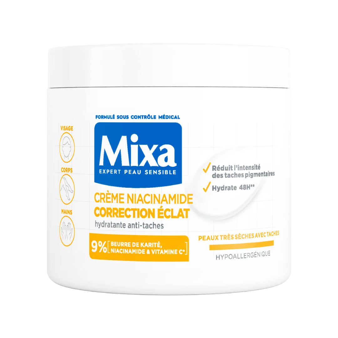 MIXA Niacinamide La Crème Correction Eclat - Visage, Corps, Mains 400ML