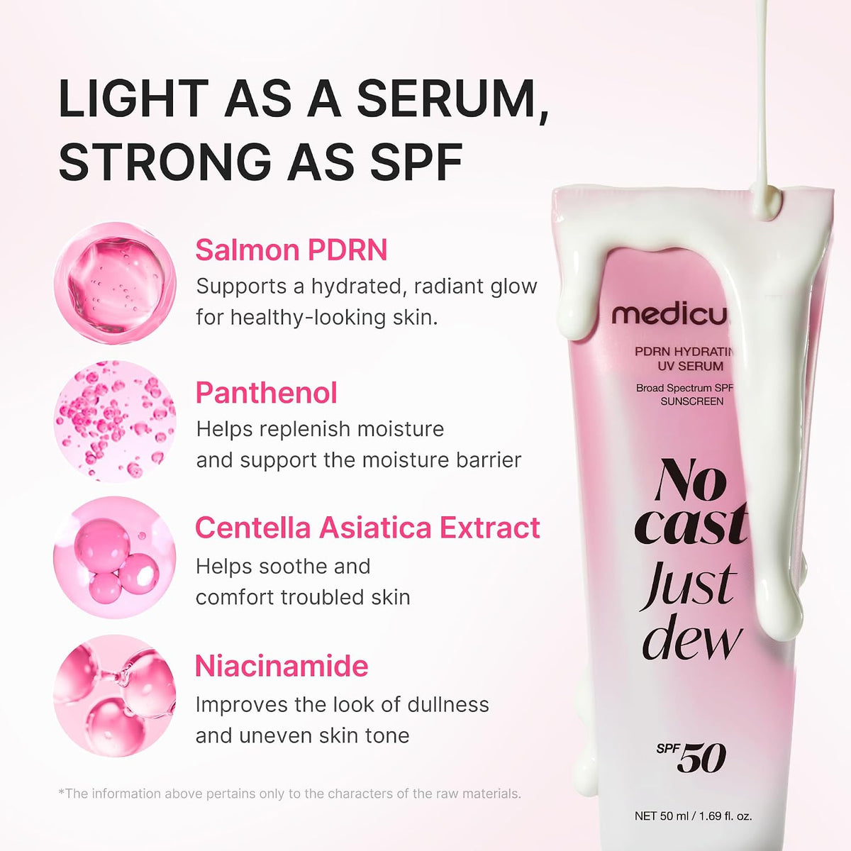 Medicube - PDRN Hydrating UV Serum SPF 50+ PA++++ - 50ml
