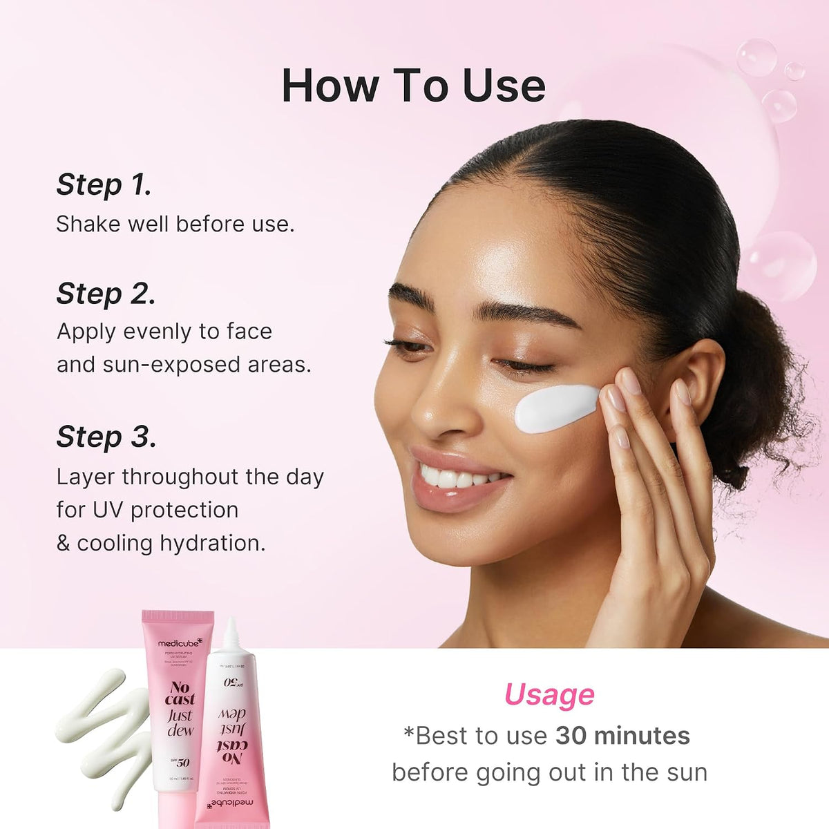 Medicube - PDRN Hydrating UV Serum SPF 50+ PA++++ - 50ml