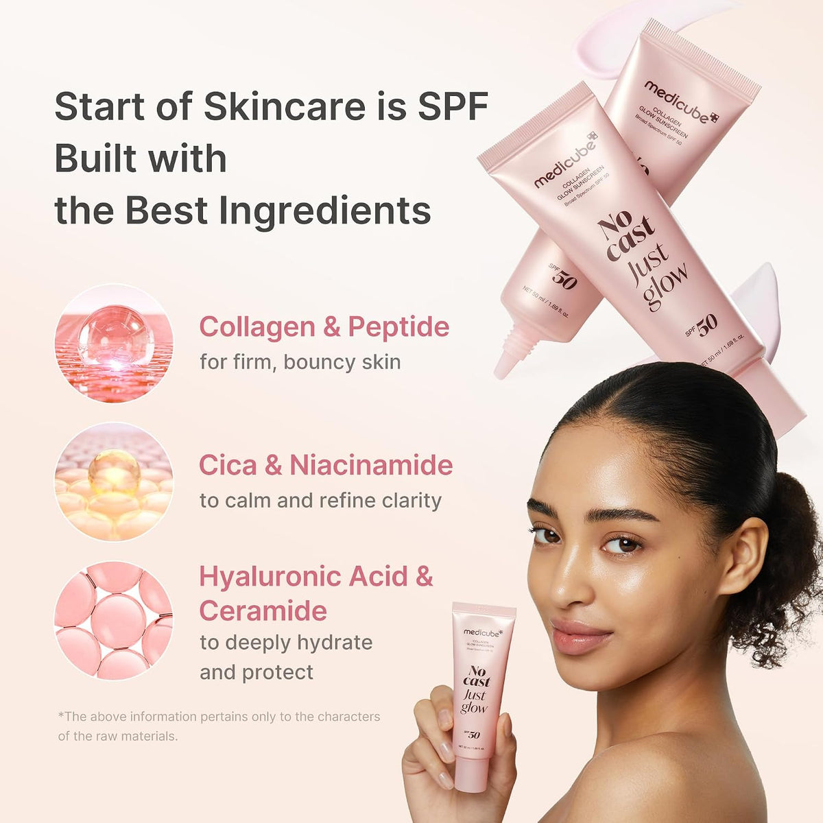 Medicube - Sunscreen No Cast Just Glow Collagen SPF 50+ - 50ml