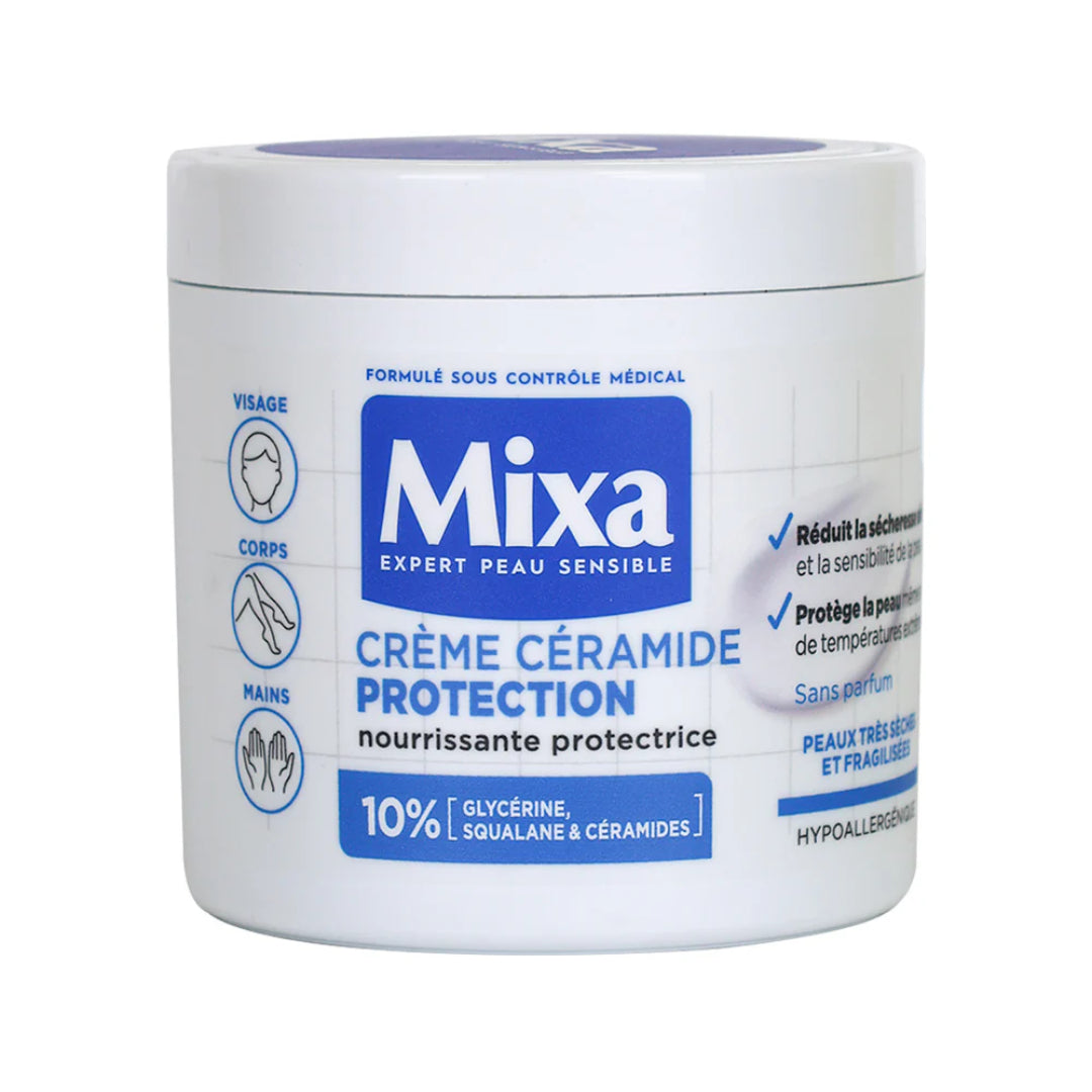 Mixa Crème Céramide Protection - Visage, Corps, Mains 400ml