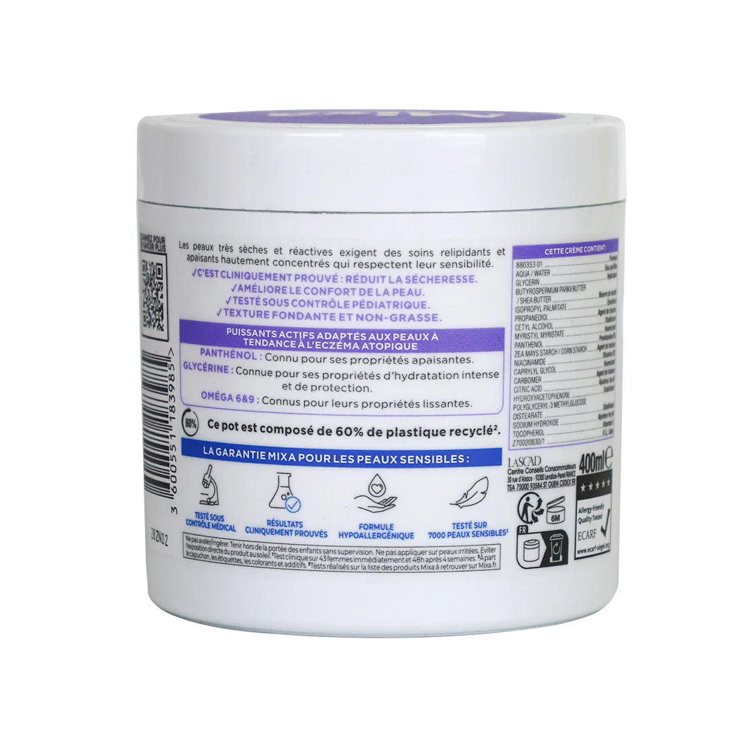 Mixa Crème Panthénol Confort - Visage, Corps, Mains 400ml