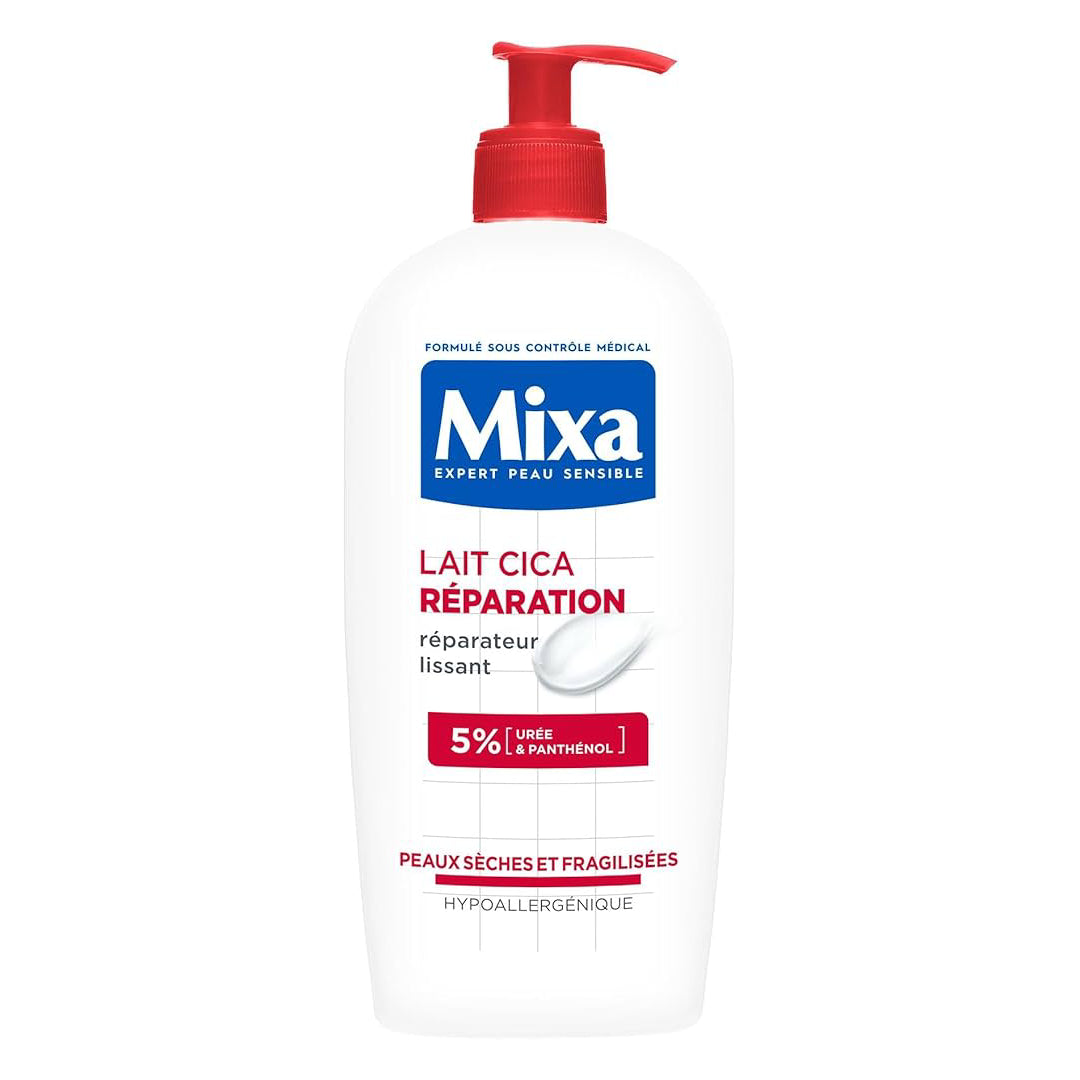 Mixa Lait Cica Réparation Expert Peau Sensible Effet Longue Durée Peaux Sèches et Rugueuses – 250 ml