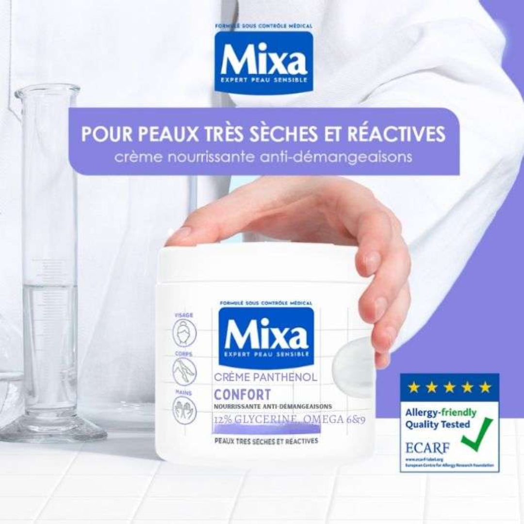 Mixa Crème Panthénol Confort - Visage, Corps, Mains 400ml
