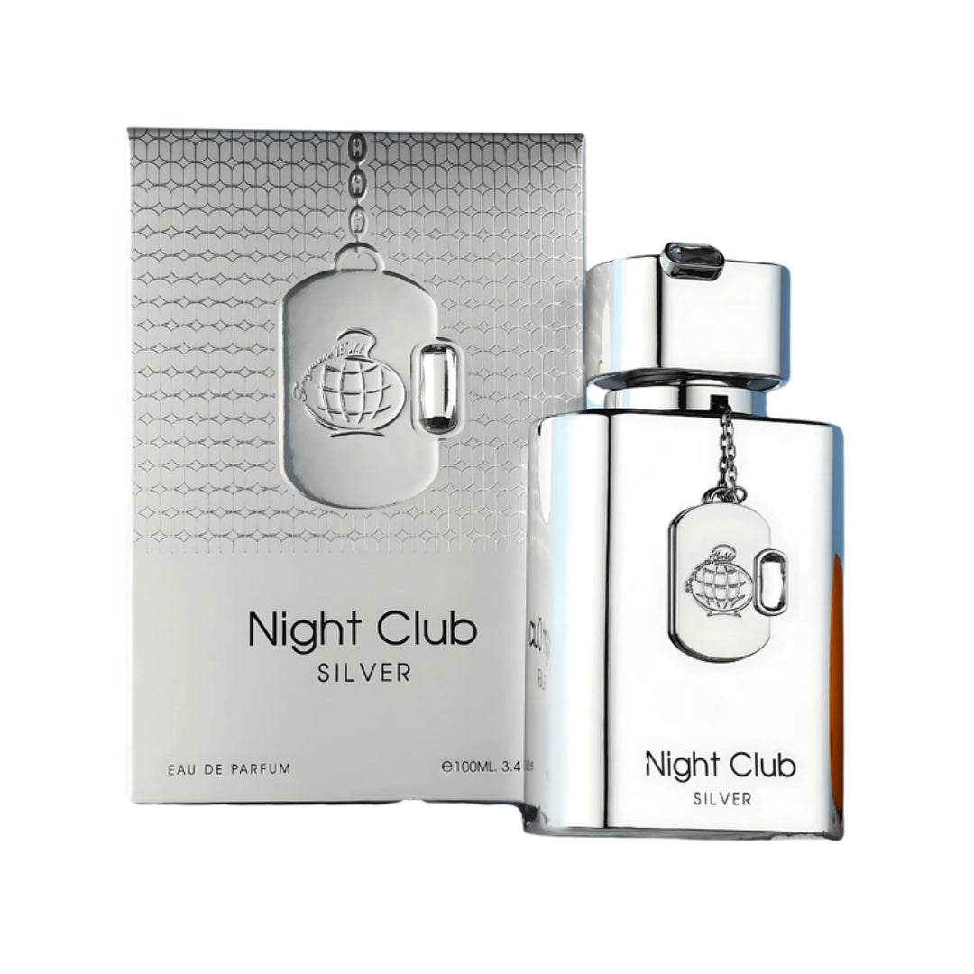 Night Club SILVER Eau De Parfum Fragrance World Pour Homme – 100ml