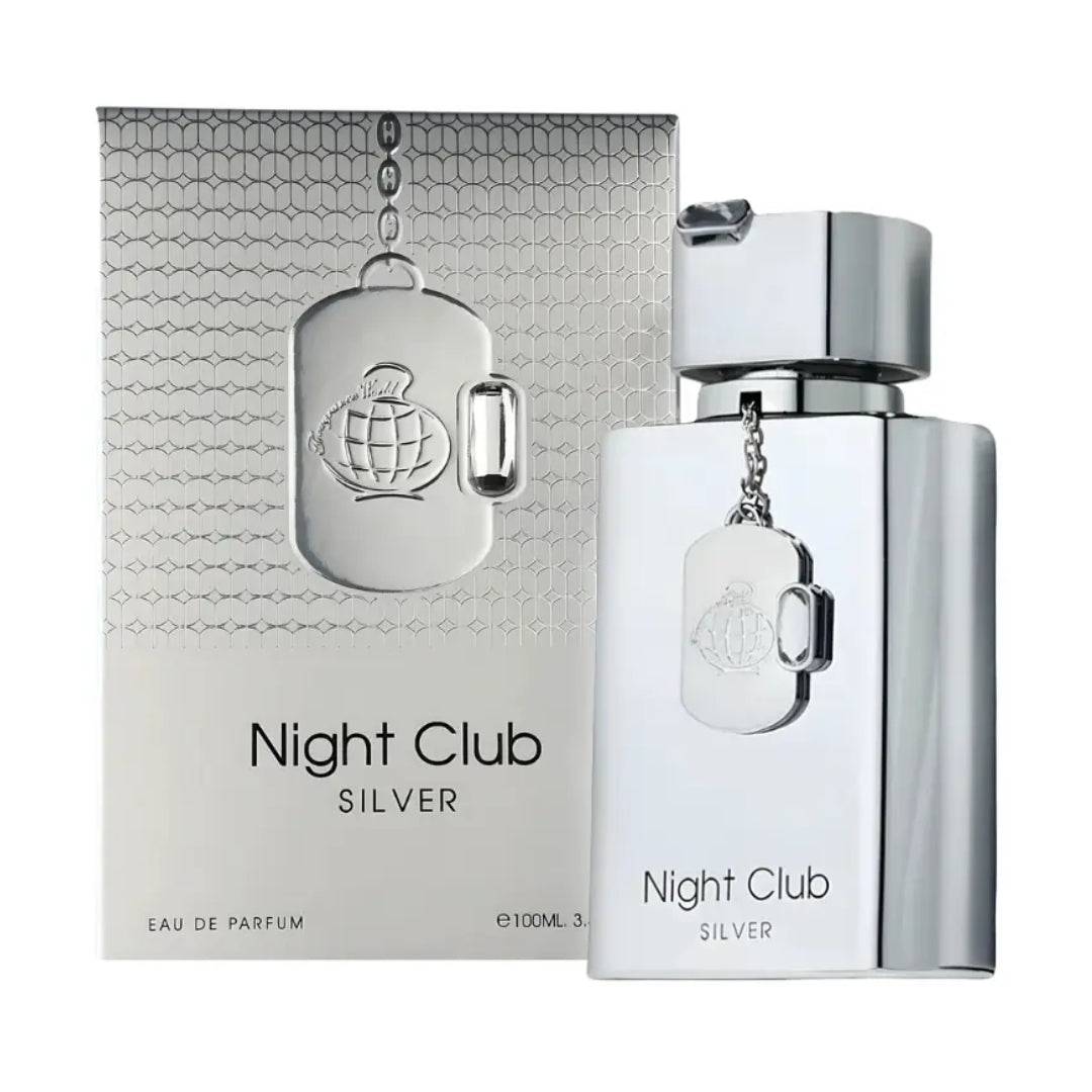 Night Club SILVER Eau De Parfum Fragrance World Pour Homme – 100ml