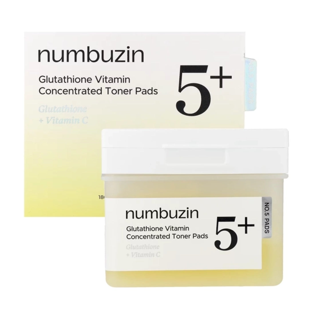 Numbuzin 5+ glutathione Vitamin- Concentrated Toner Pads 180 ml (70 pads)