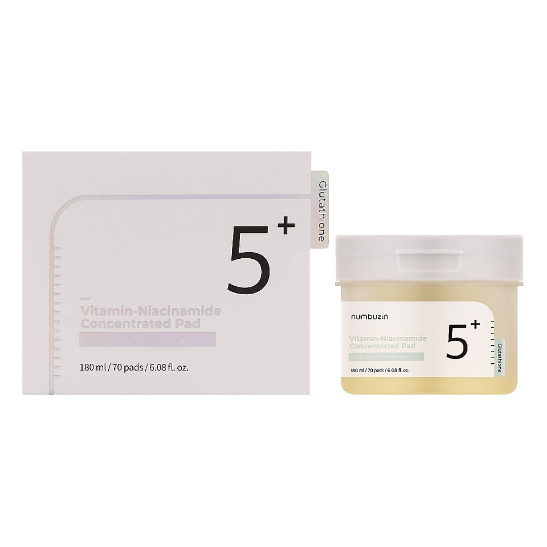 Numbuzin No.5+ Vitamin-Niacinamide Concentrated Pad 180 ml (70 pads)