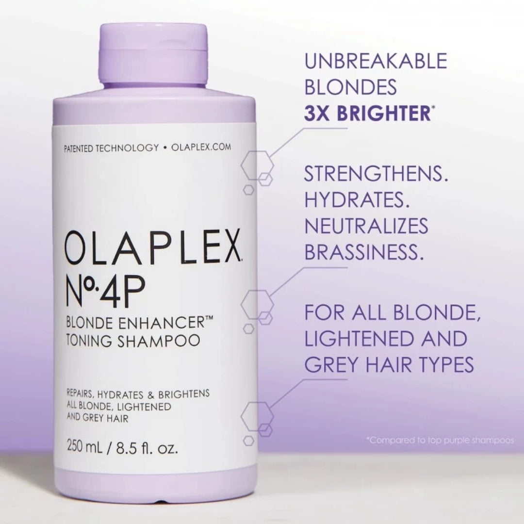 OLAPLEX N°4P BLONDE ENHANCER TONING SHAMPOOING - 250ml