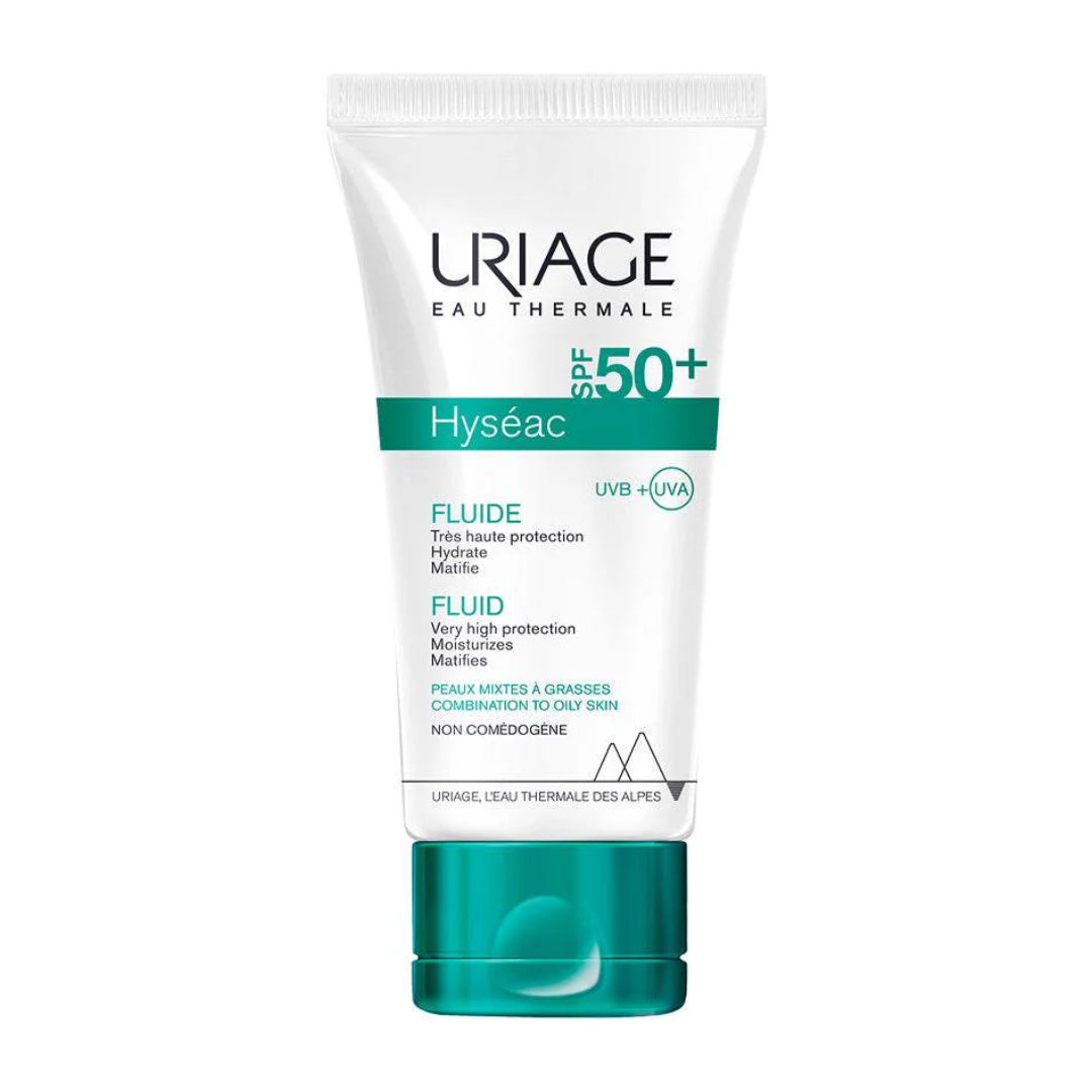 PACK URIAGE HYSEAC FLUIDE MATIFIANT SPF50 50ML+EAU MICELLAIRE THERMALE 50ML OFFERTE