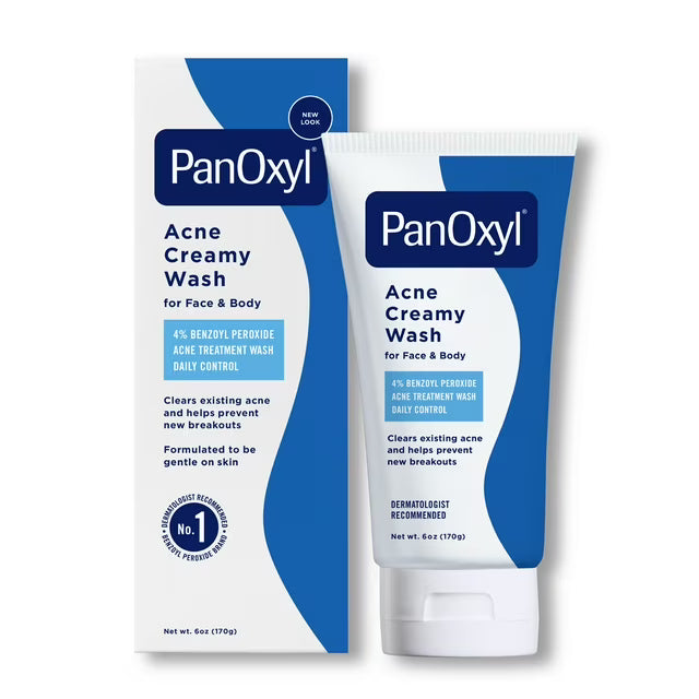 PanOxyl ACNE CREAMY WASH 4% BENZOYL PEROXIDE DAILY CONTROL 170g