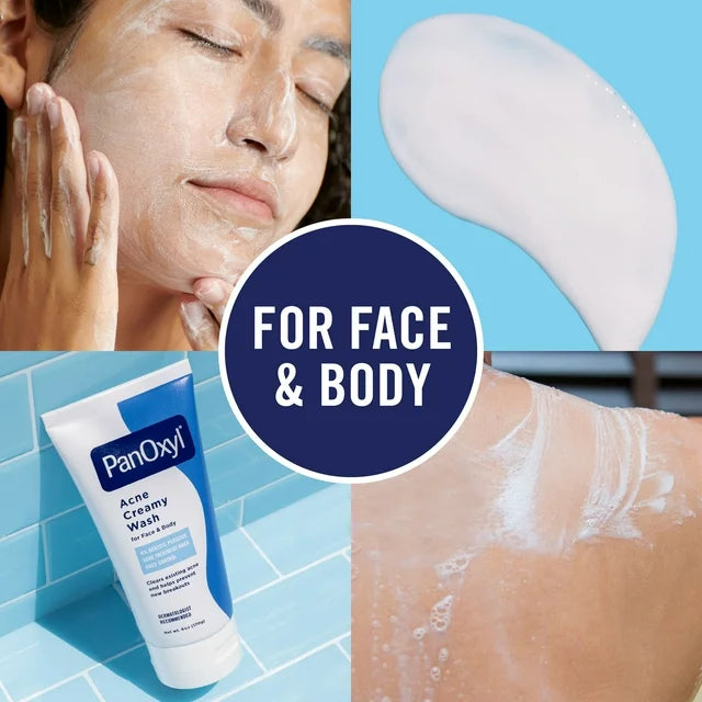 PanOxyl ACNE CREAMY WASH 4% BENZOYL PEROXIDE DAILY CONTROL 170g