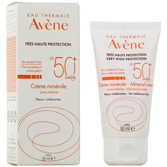 Avène Soins Solaires - Peaux intolérantes Très haute protection Crème minérale SPF 50+