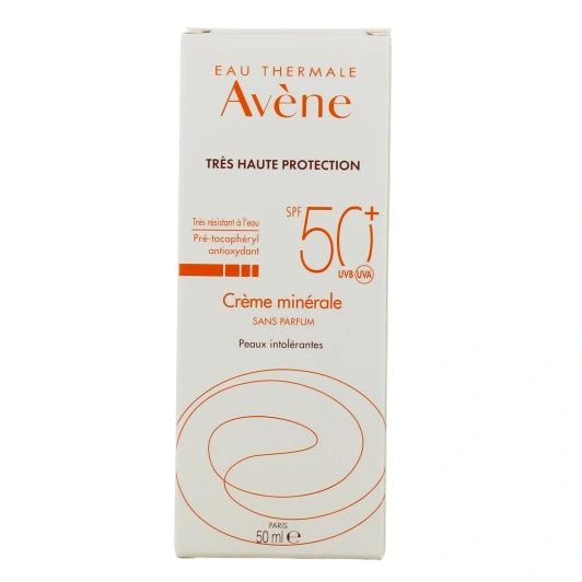 Avène Soins Solaires - Peaux intolérantes Très haute protection Crème minérale SPF 50+