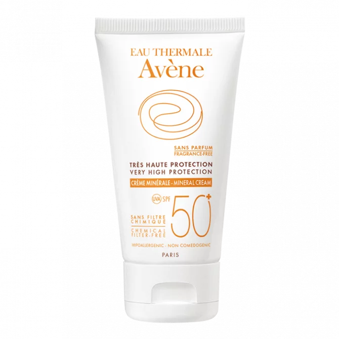 Avène Soins Solaires - Peaux intolérantes Très haute protection Crème minérale SPF 50+