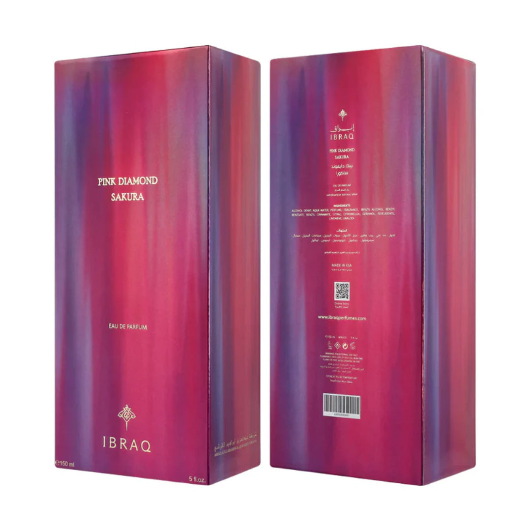Pink Diamond Sakura IBRAQ Eau de parfum Pour Femme, 150 ML