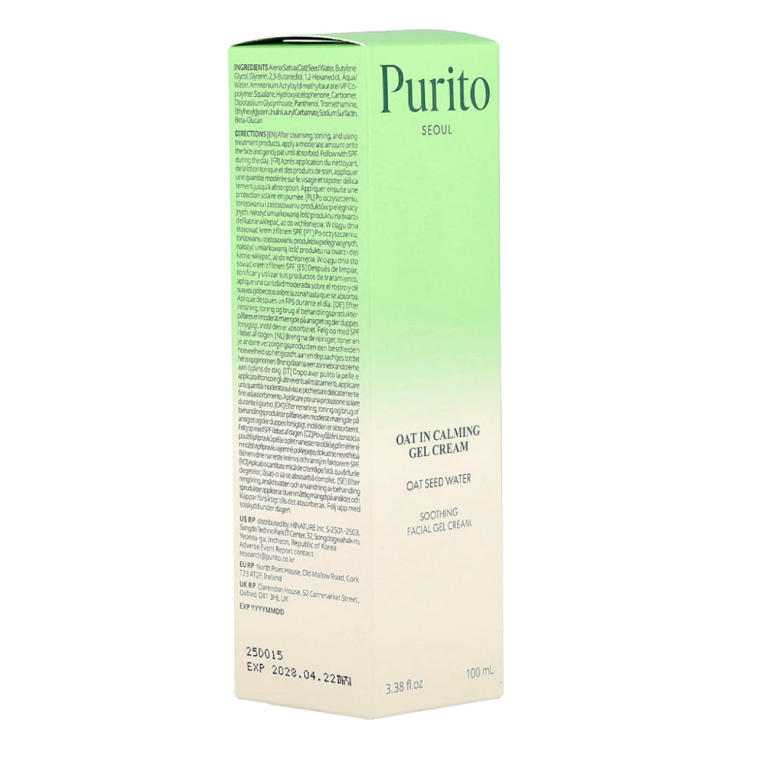 Purito SEOUL OAT IN CALMING GEL CREAM - 100 ml