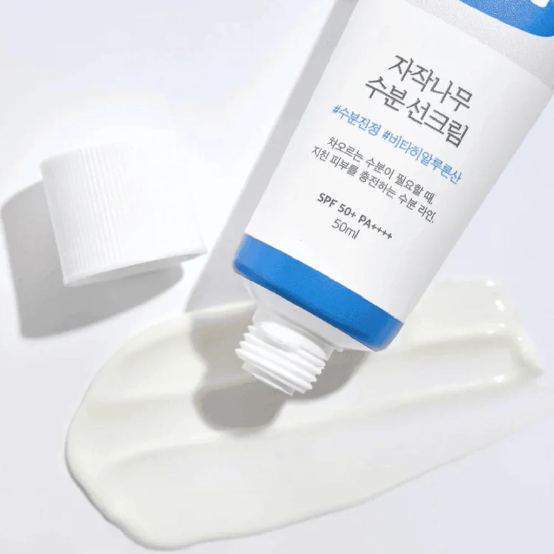 ROUND LAB – Crème solaire Hydratante Birch Juice SPF50+ – 50ml