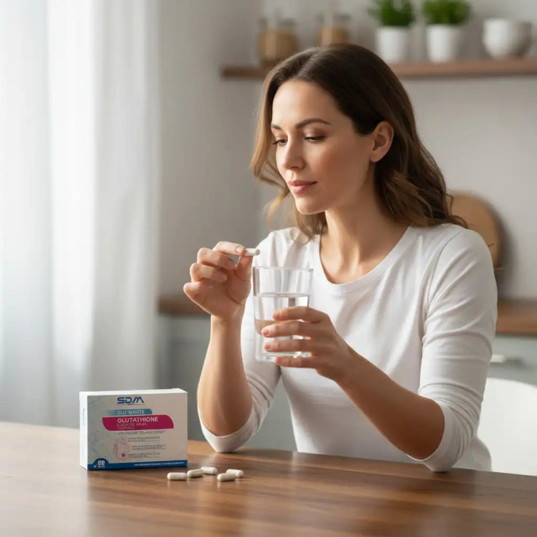 SDM GLU WHITE GLUTATHIONE COLLAGENE MARIN VIT C - 60 GELULES