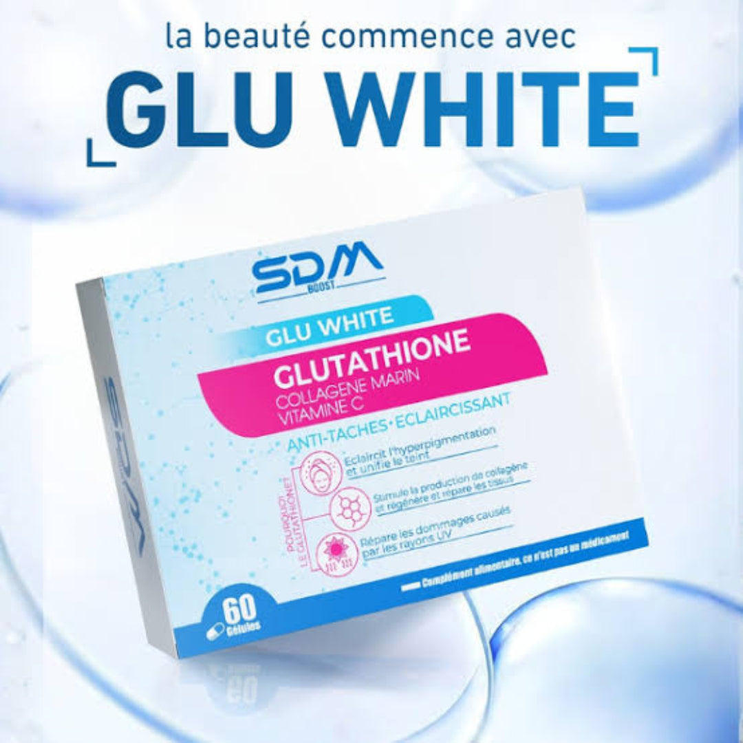 SDM GLU WHITE GLUTATHIONE COLLAGENE MARIN VIT C - 60 GELULES