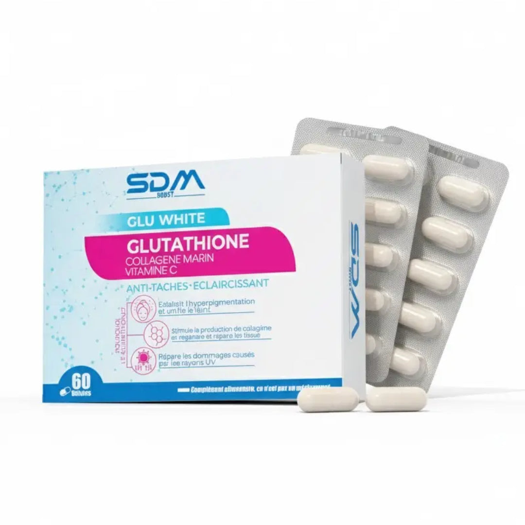 SDM GLU WHITE GLUTATHIONE COLLAGENE MARIN VIT C - 60 GELULES