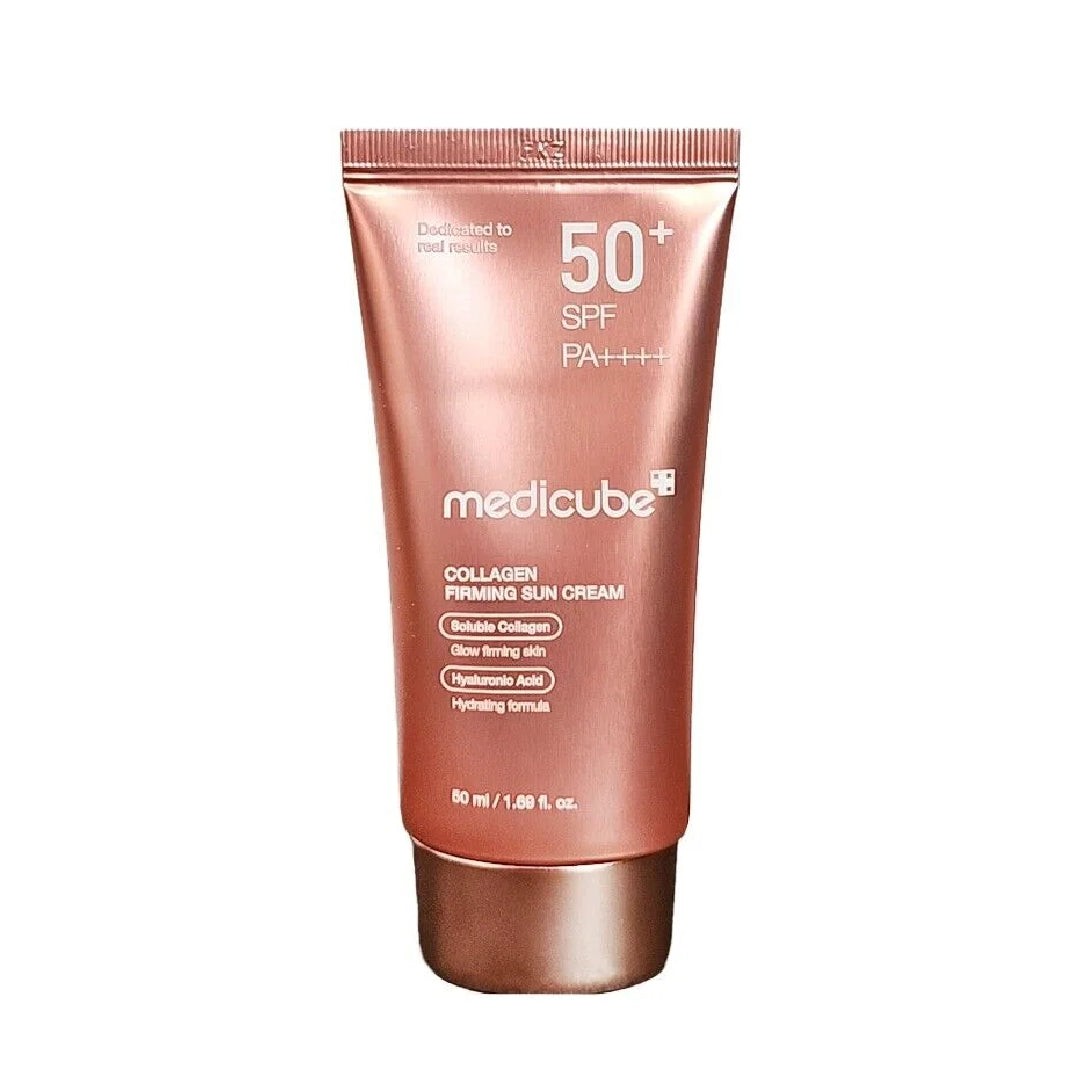 PACK COMPLET MEDICUBE – (Collagen Night Wrapping Mask+Collagen Farming Sun Cream SPF50+Collagen Jelly Cream+Collagen Glow Booster Serum)