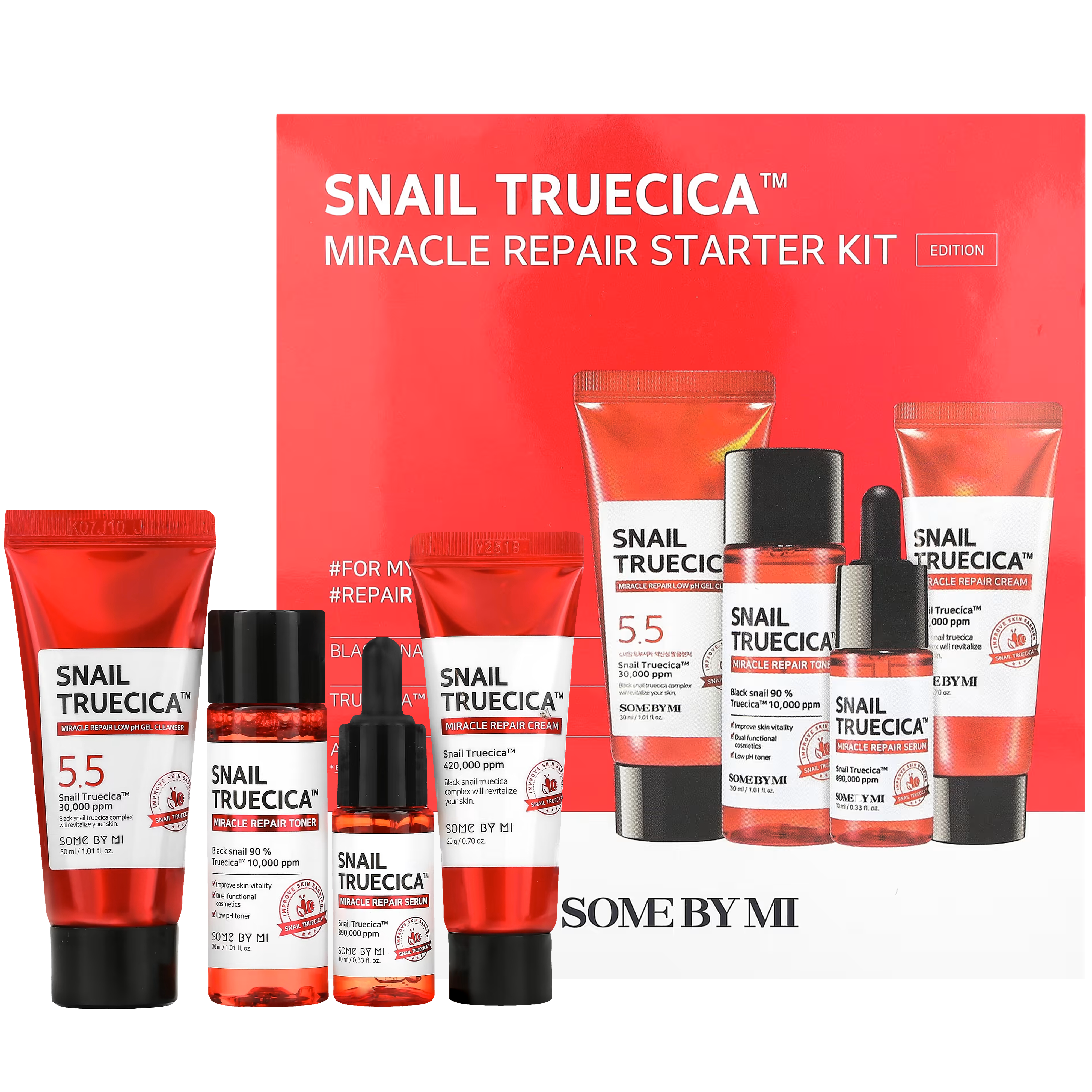 SNAIL TRUECICA MIRACLE REPAIR STARTER KIT - SOME BY MI