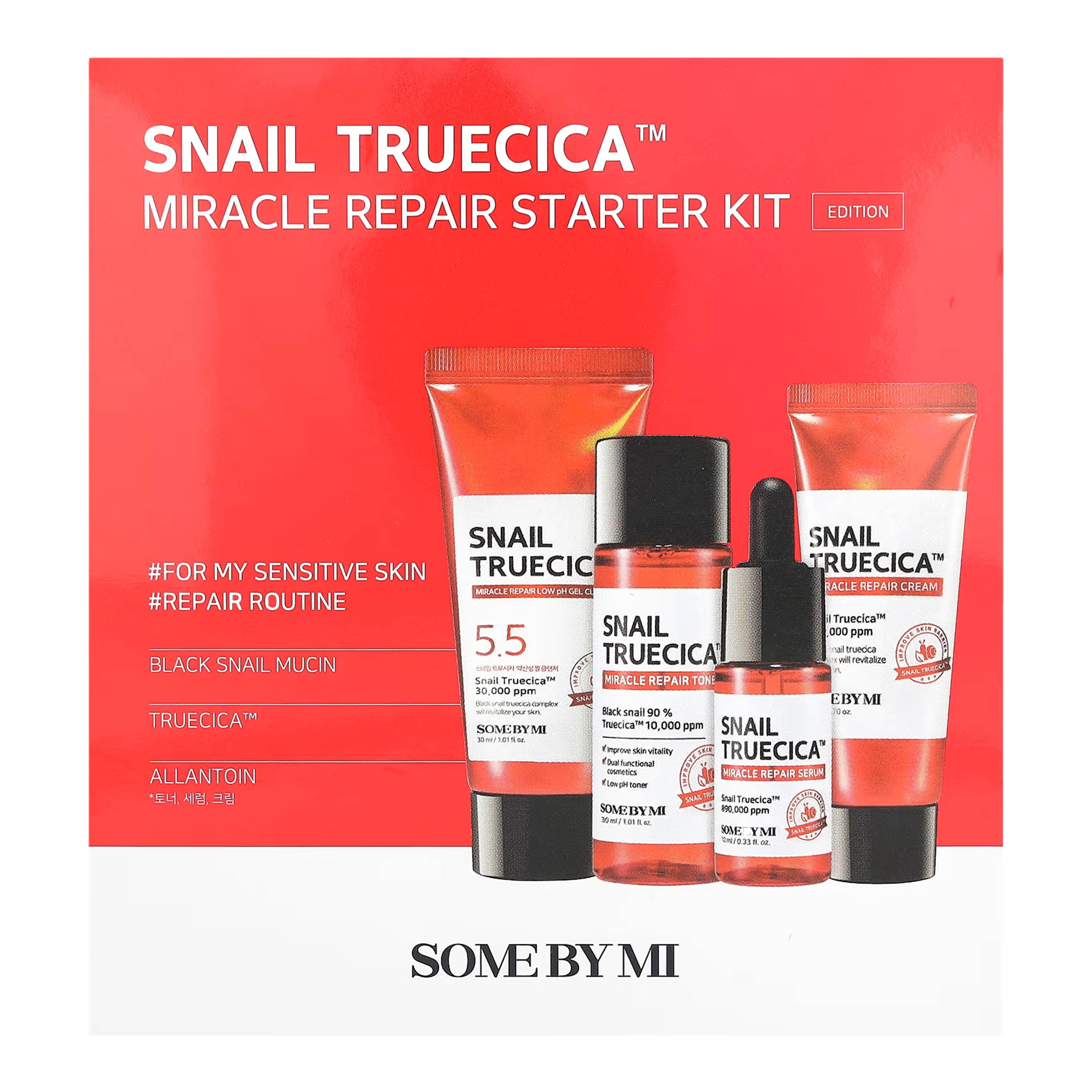 SNAIL TRUECICA MIRACLE REPAIR STARTER KIT - SOME BY MI