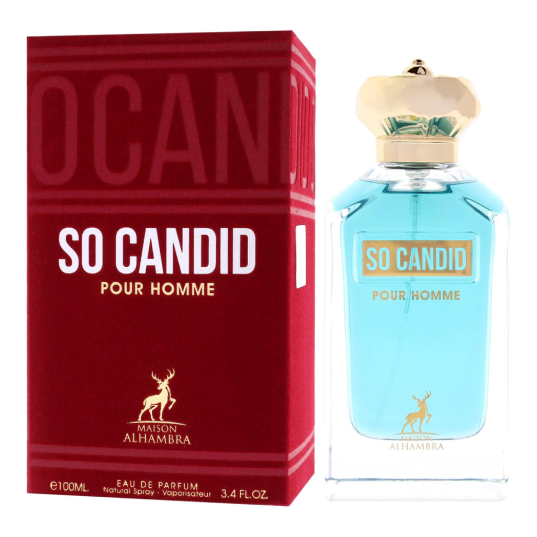 SO CANDID Pour Homme Eau de Parfum De Maison Alhambra - 100ml