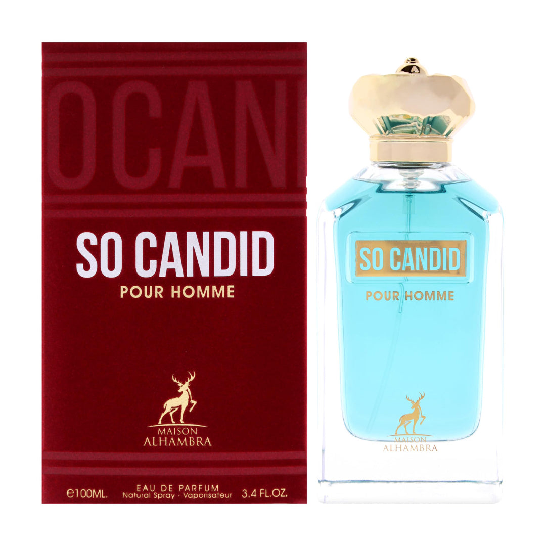 SO CANDID Pour Homme Eau de Parfum De Maison Alhambra - 100ml