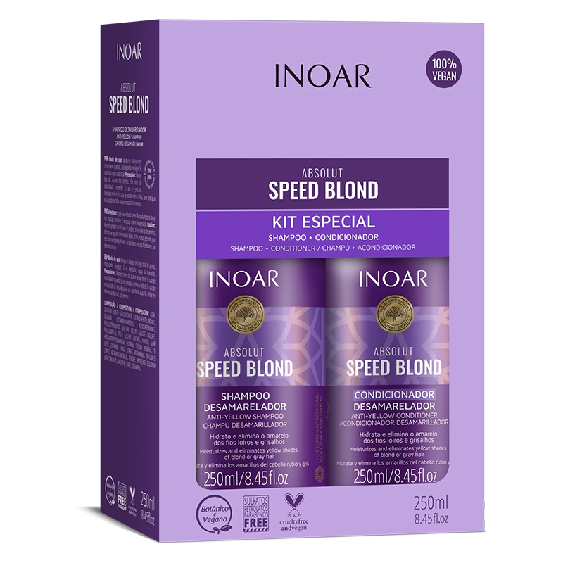 INOAR KIT DUO SPEED BLOND 250ML - KStyle
