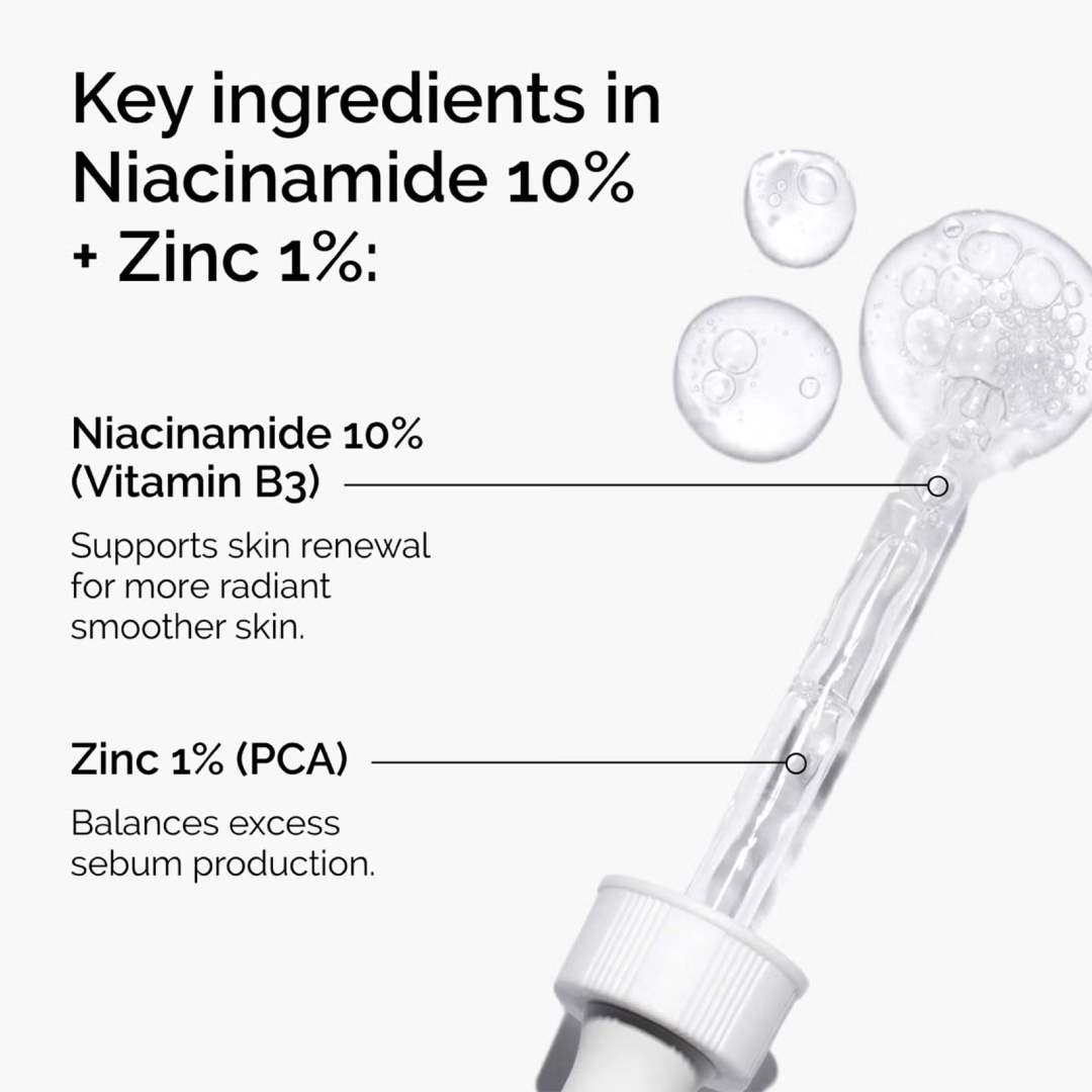 THE ORDINARY - Niacinamide 10% + Zinc 1% Oil Control Serum - 30ml