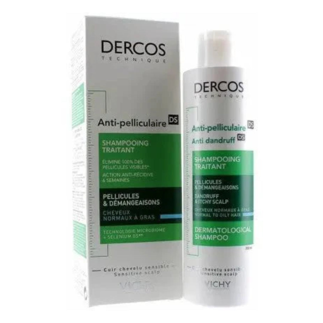 VICHY DERCOS SHAMPOING ANTI-PELLICULAIRE CHEVEUX GRAS - 200ML