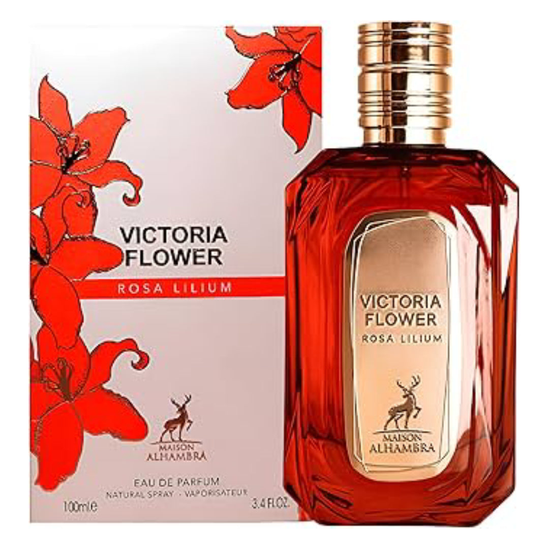 VICTORIA FLOWER Rosa Lilium Eau De Parfum MAISON ALHAMBRA Pour Femme victoria-flower-rosa-lilium-eau-de-parfum-maison-alhambra-pour-femme