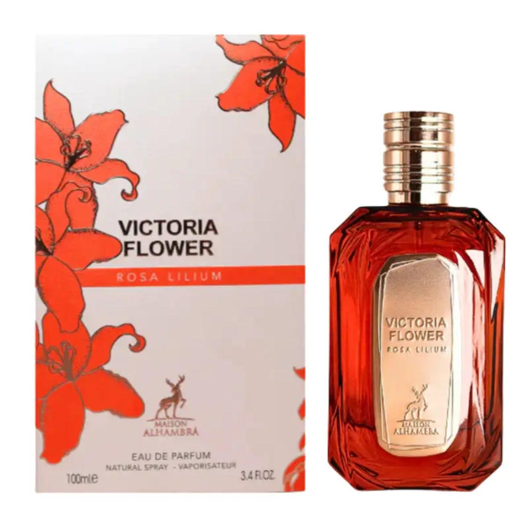 VICTORIA FLOWER Rosa Lilium Eau De Parfum MAISON ALHAMBRA Pour Femme victoria-flower-rosa-lilium-eau-de-parfum-maison-alhambra-pour-femme
