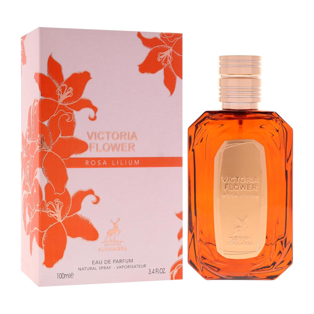 VICTORIA FLOWER Rosa Lilium De MAISON ALHAMBRA Pour Femme - 100ml