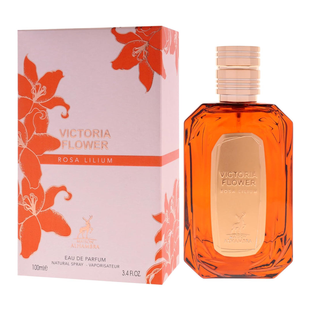 VICTORIA FLOWER Rosa Lilium De MAISON ALHAMBRA Pour Femme - 100ml